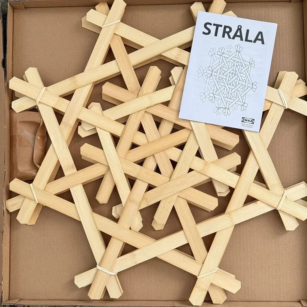 IKEA Limited Edition STRALA Lamp shade, bamboo, 24 